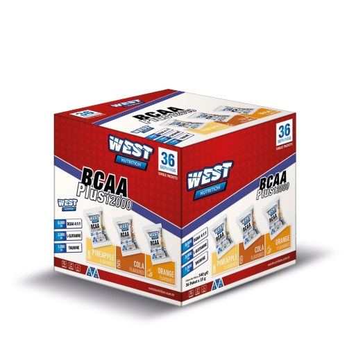 West BCAA 12000 Plus Glutamin Taurin 36 Şase Karışık Aroma